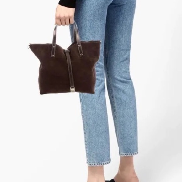 Tiffany & Co.Chocolate Brown Leather (Reversible) Shoulder. Preowned. Beautiful - Picture 1 of 15